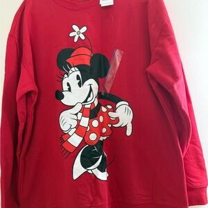 Disney Red Minnie Mouse Kids Sweatshirt